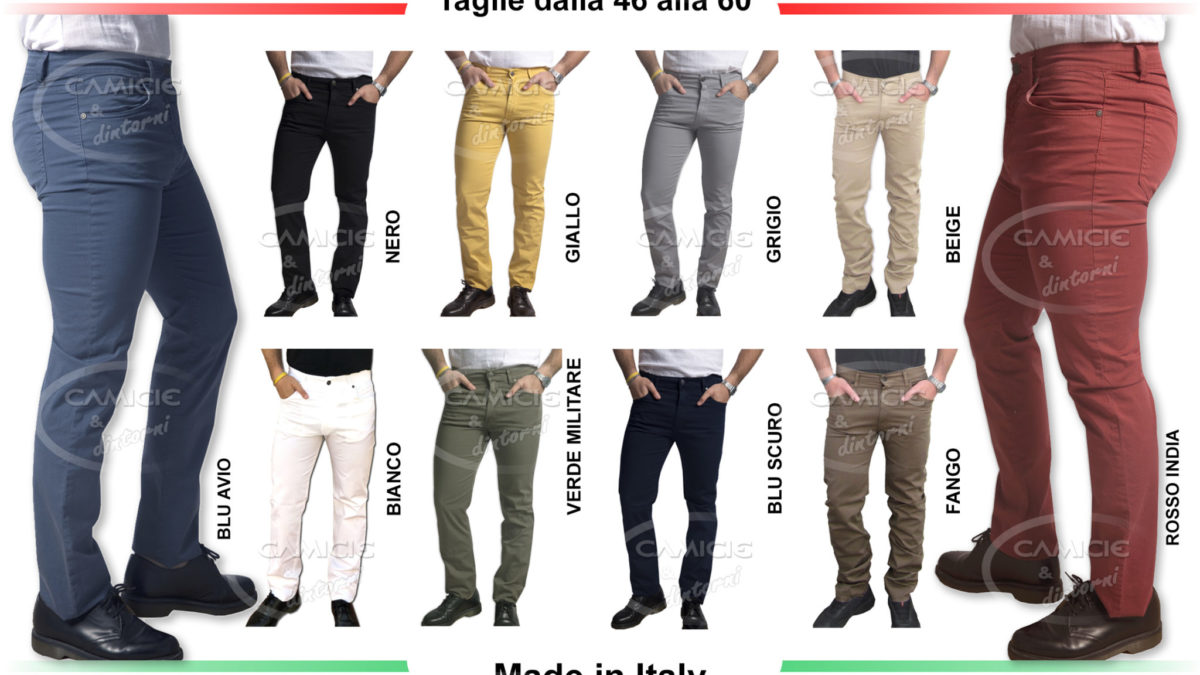 Pantalone Uomo Jeans HOLIDAY 46 48 50 52 54 56 58 60 Cotone Estivo - Foto 3