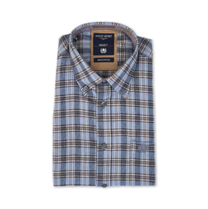 Camicia Uomo In Flanella Spessa A Quadri, Maniche Lunghe, Con Tasche, Colore Nero, Taglia L (USA = Cina L)