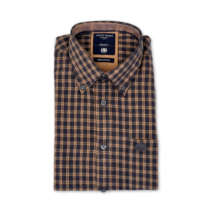 PPPPA Camicia da Uomo in Jeans di Jeans Spessa con Colletto Regolare e